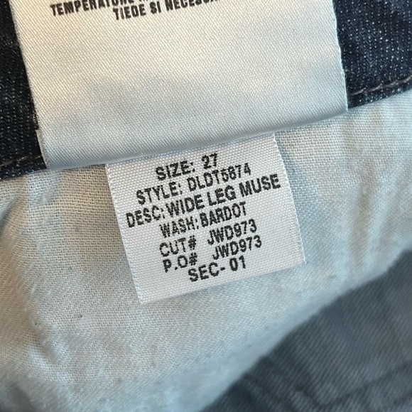 Joe's Bardot Wash Low-Rise Sz 27 Wide-Leg Muse Jeans - Picture 9 of 14